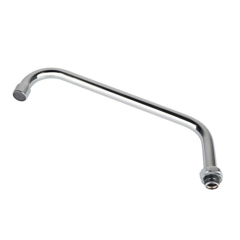 COOLWEST 14â€ Swivel Nozzle Spout Replacement Part for Commercial Kitchen Sink Faucet, Long Swing Nozzle for Faucet Working on 3 Compartment Sinks, Brass Constructed, Chrome Polish - Image 4